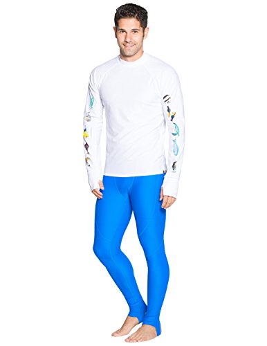 Tuga Men's Snorkel Rash Guard, Hawaii Fish ID, UPF 50+ Swim Shirt, USA Made miniatura 4