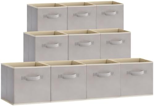 Lifewit Paquete de 10 Cajas de Almacenamiento, Cestas de Almacena...