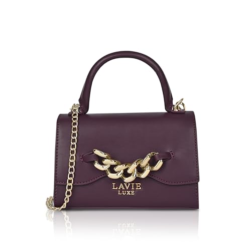 Lavie Luxe Women's Chain Flap Cross Body Sling Bag | Ladies Purse Handbag | Gift for Women