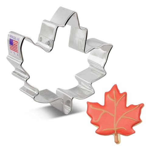 Ann Clark Maple Leaf Cookie Cutter 3-1/4, Made in USA