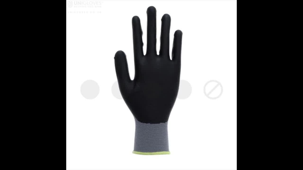 NITREX 270E Work Gloves – Pack of 10 | Safety Gloves with Enhanced Grip | Protective Workwear for Various Workplace Hazards | Size 9