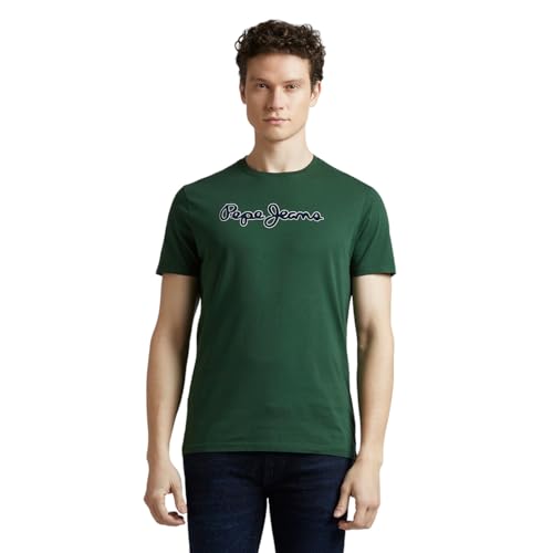 Image of Pepe Jeans Men T-Shirt|Cotton|Slim Fit