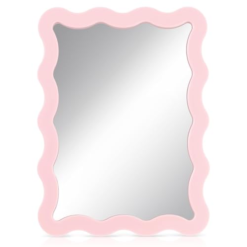 OuryTech Miroir de porte, magnétique, miroir adhésif, 12,7 x 17,7 cm, petit miroir de maquillage en verre pour cabinet, décorations de bureau
