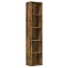 Produktbild vidaXL Bücherregal, Bücherschrank mit viel Stauraum, Standregal für Schlafzimmer Wohnzimmer Büro, Büroregal Aktenregal Regal, Räuchereiche Holzwerkstoff