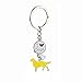 Produktbild bbeart® Dog Keyring Keychain, Schlüsselanhänger aus kleinem Hundemetall mit Schlüsselbund Keyring Key Tags Car Keyring Pocket Charm Golden Retriever