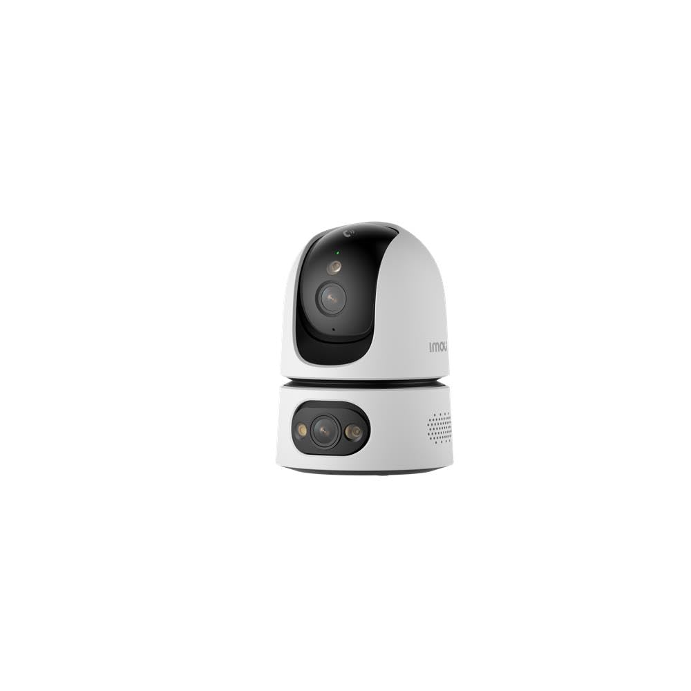 Imou Ranger Dual Pro 3MP+3MP WLAN Innenkamera mit 2 Objektiven, 360° PTZ, Dualband WiFi 6, Vollfarb-Nachtsicht, Personen- & Haustiererkennung, Auto-Tracking, Sirene, 2-Wege-Audio, microSD bis 256GB