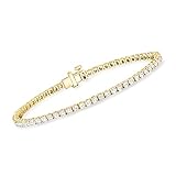 Ross-Simons 3.00 ct. t.w. Lab-Grown Diamond Tennis Bracelet in 18kt Gold Over Sterling. 7 inches