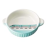 萬古焼 子供 食器 陶器 オーブン対応 ラウンドディッシュ グラタン皿 超特急 エメラルド 直径約16.5cm×13cm 電子レンジ 食洗機対応 日本製 17466
