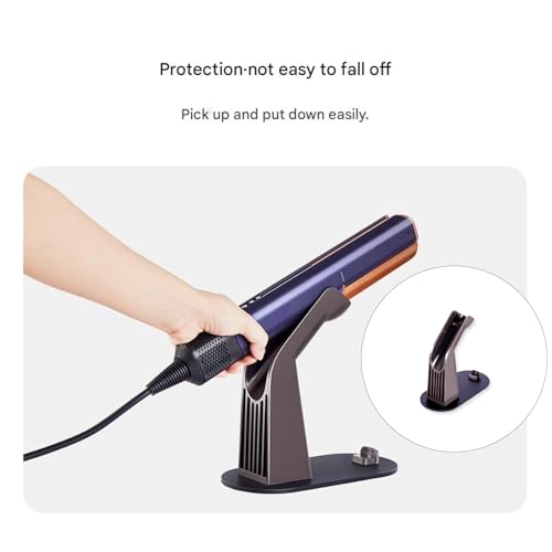 Support robuste pour fer à lisser et sèche-cheveux avec base stable