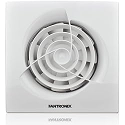 Ventilador Timer FANTRONIX 100 mm Extractor de Baño Aseo con Temporizador Silencioso Moderno Alta Potencia Bajo Consumo de Energía - 4’’ Ventilador con Timer Regulable Automático para Controlar Humo Vaho Olores