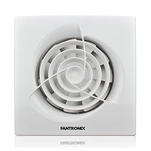 100 mm – timer en vochtigheidssensor, badkamerafzuigkap, ultrastil, esthetisch, elegant, slank ontwerp, douche-kelder, toiletventilator, krachtige ventilatie, vochtdampcontrole, stoomverwijderaar