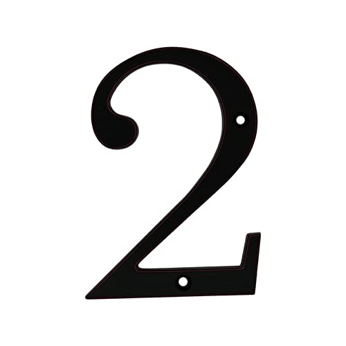 Numéro de maison bronze 10 cm lisible et résistant aux intempéries