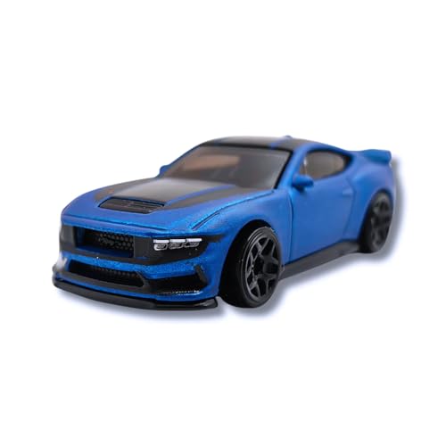 Hot Wheels 1:64 Scale Ford Mustang Dark Horse Then and Now for Ages 3 and Up by Small CLAP (Blue)