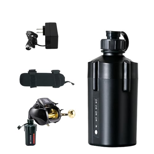 14.8 Volt Electric Fishing Reel Battery for Sea Fishing 14.8V 3500mAh 5000mAh 7000mAh 10000mAh Fishing Reel Grenade Lithium Battery with Charger and Bag,14.8v,5000mAh