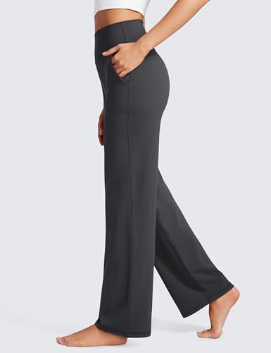 CRZ YOGA Womens Butterluxe High Waist Wide Leg Pants with Pockets 31" - Buttery Soft Comfy Casual Yoga Lounge3