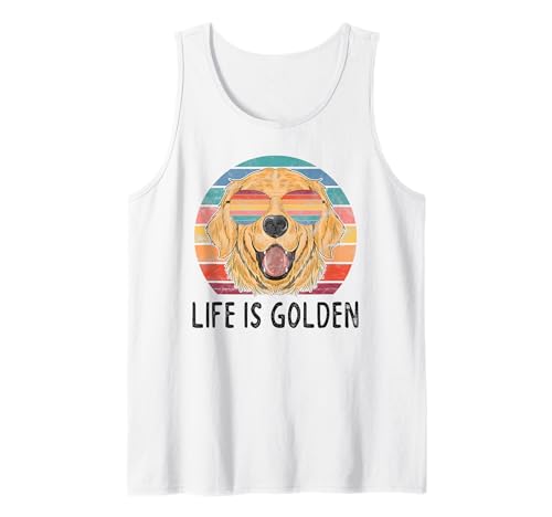 Life is Golden Retriever Dog Gifts, Golden Retriever Tank Top