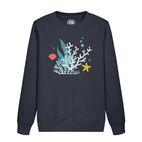 Sweatshirt enfant corail jungle exotique et univers de la mer