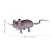 5pcs Mini Simulated Mouse Model Realistic Mouse Ornaments Mini Rats Figurines for Halloween Novelty Prank Creepy Decoration