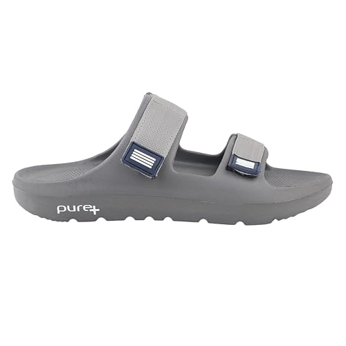 Image of URJO mens Pure-54 Men's Sliders Lightweight Stylish Anti-skid Arch Support Durable Dailywear Slipper By Welcome Slipper