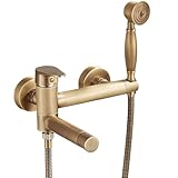 KOPYFANTAP Grifo Mezclador para Bañera con Ducha, Grifo de Pared para Bañera...