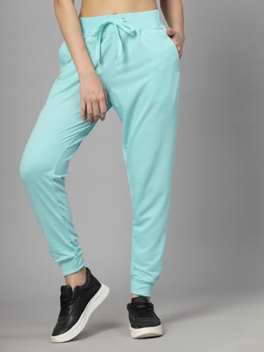 Image of UZARUS Women's Cotton Regular Fit Joggers Track Pants with 3 Pockets