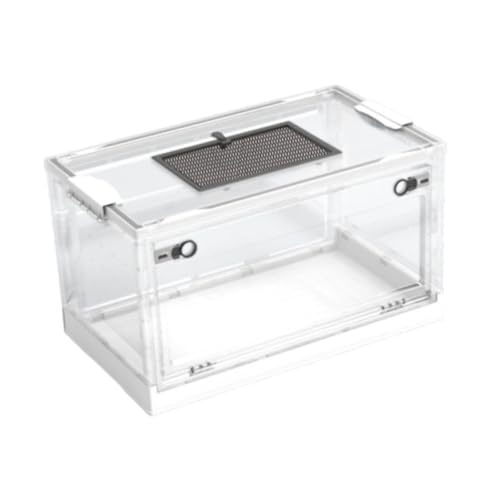 Terrarium pliable transparent ventilé à double aération White L