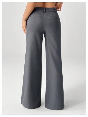 SHENHE Women's Flare Dress Pants Low Rise Business Casual Office Bootcut Pants Slacks Trousers3