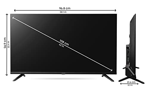 Image of Croma 109 cm (43 Inches) Full HD Certified Android Smart LED TV CREL043FOE024601 (Black) (2022 Model)