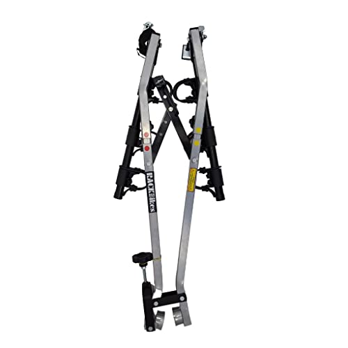 Suporte para bike Transbike Engate p/ 3 bicicletas Prata tira Preta Sedan Hatch
