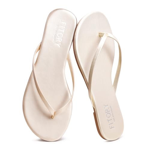 Image of FITORY Womens Flip Flops Fashion Casual Thong Walking Slide Summer Sandals
