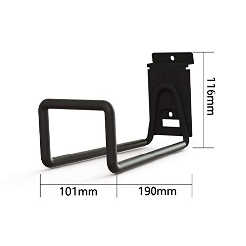 LIOOBO Suporte de parede para bicicletas, 2 peças, para guardar bicicletas na garagem (preto)