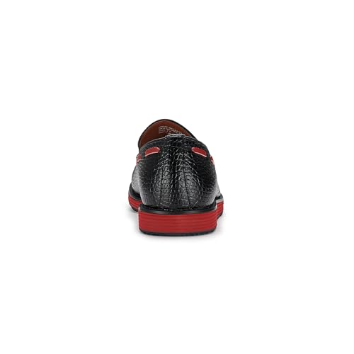 Image of Ferro Aldo Men's Premium Moc Toe Loafers | Casual & Dress Styles with Tassels & Horsebit Buckles