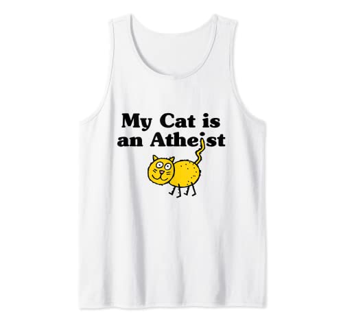 My Cat is an Atheist Funny Tank Top