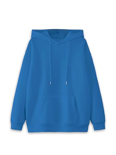 Image of Mack Jonney Solid Hooded Cotton Fleece Sweatshirt for WOMEN-VMACK639218