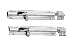 WSKART Classic Stainless Steel Tower Latch Bolt 4 Inch for Door and Window Fittings 2 Pcs Hardware; Latch; DS302-002