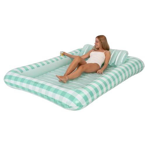 Flamingueo Colchoneta Piscina - Flotadores Piscina, Colchoneta Playa, Hinchables para Piscina, Flotador Gigante, Piscina Hinchable (205 x 140 x 25 cm)