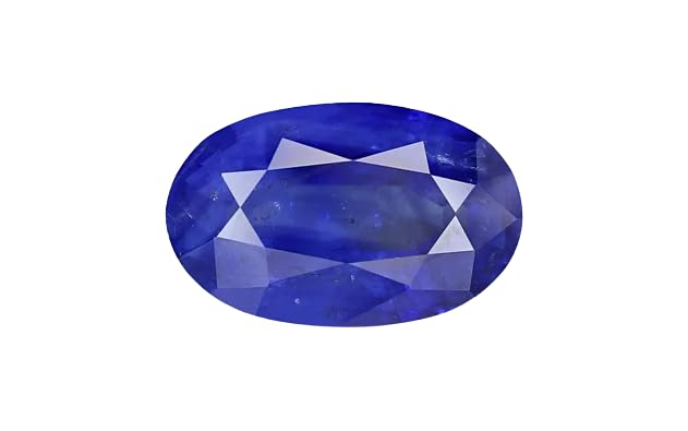 Saphir bleu ovale de 8,25 carats | Pierre précieuse originale neelam non chauffée