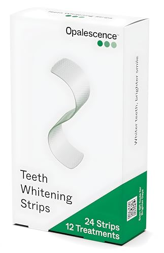 Opalescence 10% Teeth Whitening Strips (12 Treatments) Enamel Safe, Slip-Free, Sensitivity-Free with Bonus Toothbrush