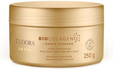 Eudora La Piel Âmbar Dourado Manteiga Hidratante Corpo 250g