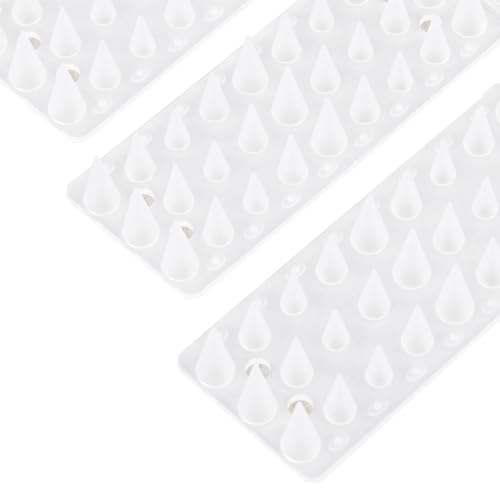 OFFO Pinchos Antipalomas, Pinchos para Palomas, Palomas Ahuyentar para Balcones, Techos, Jardines o Barreras Privadas, Pinchos Antipajaros 1.8m, Transparente