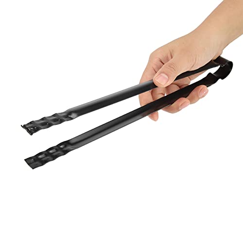 Charcoal Tongs, Coal Tongs, Barbecue Serving Clip Metal Clamp for Outdoor Picnic Barbecue Home Fireplace (30cm)