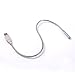 DZT Portable Flexible Mini USB 1 LED Light USB Lamps for PC Notebook Laptop Silver