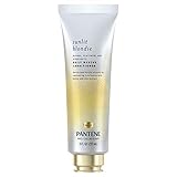 Pantene Sunlit Blondie Daily Rescue Conditioner Toner For Blonde Hair, Treatment for Color Treated Hair, with Biotin and Silk Extract, 8 Fl Oz