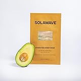 SolaWave Hydrating Sheet Mask, Anti Aging Face Mask with Niacinamide, Hydrating Face Mask with Hyalu