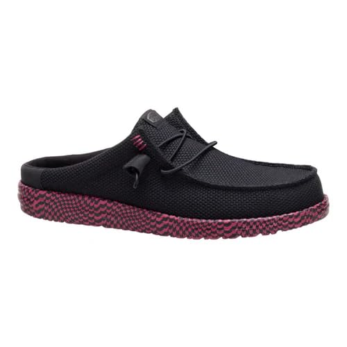 HEYDUDE Wally Slip Warped Geo Black/Fig Purple Size 11, Mens Shoes, Slip-on Mules, Comfortable & Light-Weight2