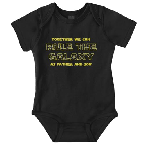 Image of Brisco Brands Together We Rule Galaxy Father Son Baby Romper Boys or Girls