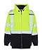 Utility Pro UHV425 High-Vis Safety Soft Shell Hoodie with Teflon Fabric Protector, Lime, X-Large
