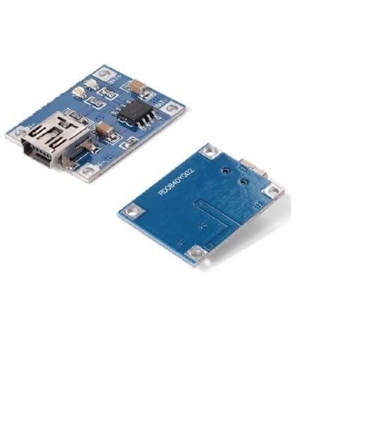 sootra TP4056 Mini USB Plug 18650 Lithium-ion Battery Charging Module, 5V 1A, with Inbuilt BMS Protection Board and Indicator, Pack of - (1)-picture-38