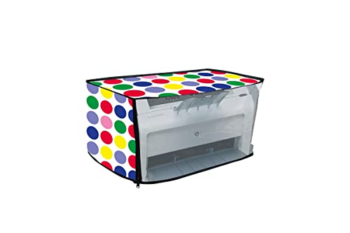 Image of Printer Cover for HP Laserjet M1020 Plus Printer with Zipper for Dust Protection (Point Colour) - Size (15x8.5x9.5Cm)