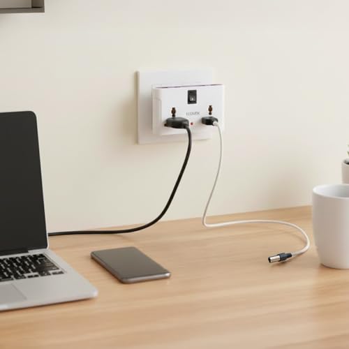Image of EcoLink 4 Way Multiplug 6A | Compact Power Distribution | Surge-Safe Build | Universal Sockets | for Home and Office| Pack of 1
